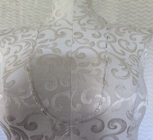 Elegant Clear  Beaded Necklace